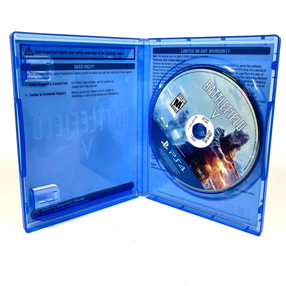Battlefield V 5 PS4 PlayStation 4 Game EA DICE Complete CIB Case Wear Tested